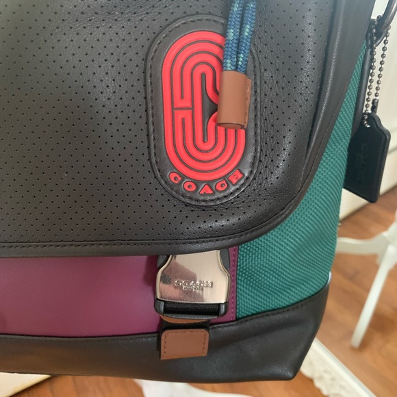 Coach Ranger Messenger Bag In Colorblock With Coach Patch - Picture 4 of 6
